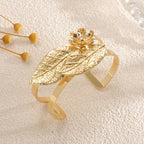 Ladies bangle with elaborate leaf design Fashion Glam-Fashion Glam