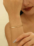 Ladies' bangle with elegant curved design Fashion Glam-Fashion Glam