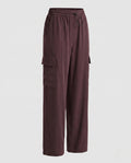 Ladies cargo pants with elastic waistband and practical pockets-Fashion Glam