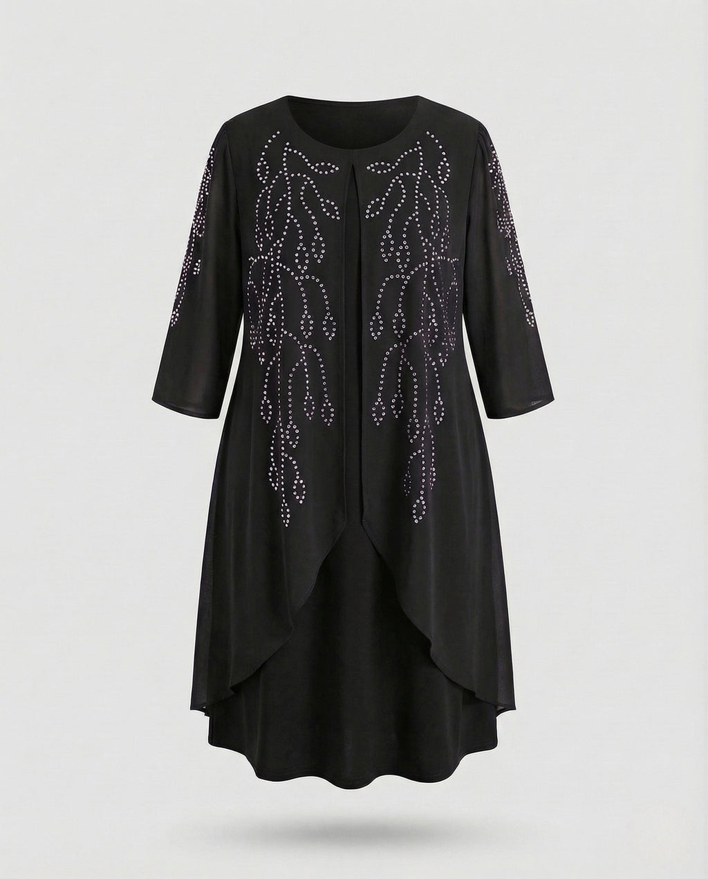 Ladies' Cocktail Dress Elegant with Rhinestones-Fashion Glam