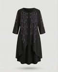 Ladies' Cocktail Dress Elegant with Rhinestones-Fashion Glam