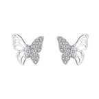 Ladies earrings in an elegant butterfly design with sparkling zirconia Fashion Glam-Fashion Glam
