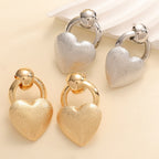 Ladies earrings in elegant heart design Fashion Glam-Fashion Glam