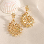 Ladies earrings in shell design Fashion Glam-Fashion Glam