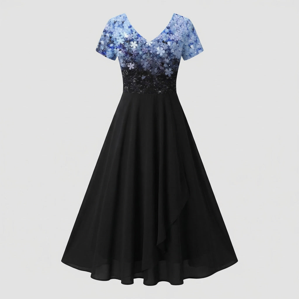 Ladies evening dress long sequins tulle-Fashion Glam