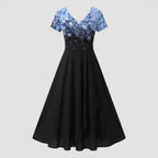 Ladies evening dress long sequins tulle-Fashion Glam