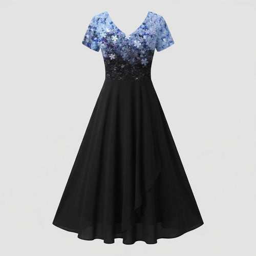 Ladies evening dress long sequins tulle-Fashion Glam