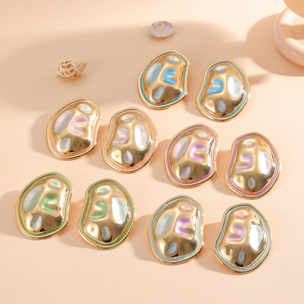 Ladies Hanging Earrings in a modern, organic design Fashion Glam-Fashion Glam