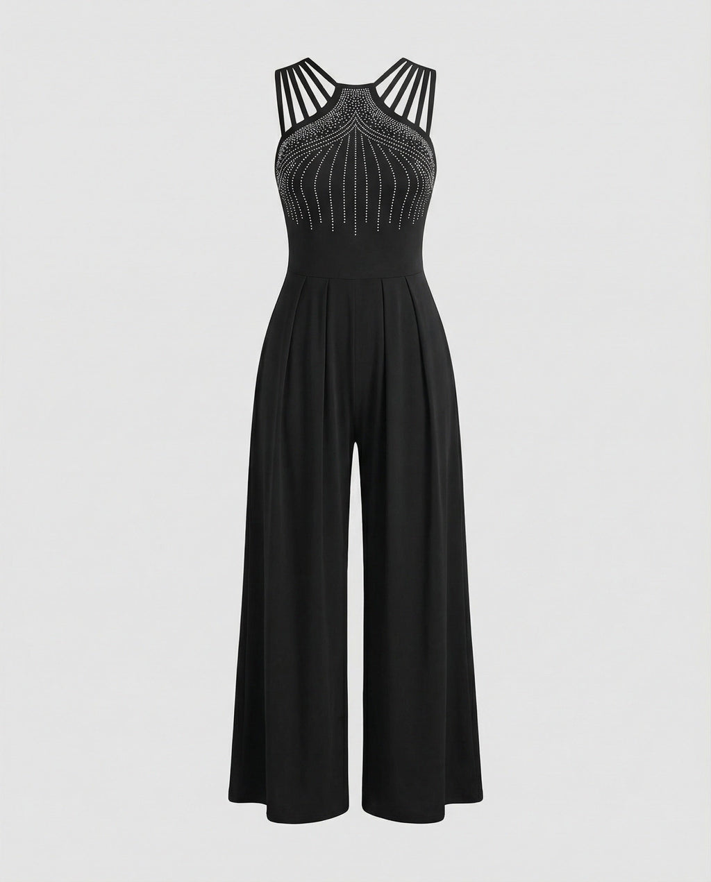 Ladies Jumpsuit glamour sequins wide-Fashion Glam