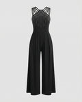 Ladies Jumpsuit glamour sequins wide-Fashion Glam