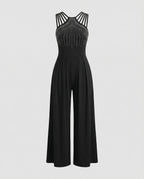 Ladies Jumpsuit glamour sequins wide-Fashion Glam