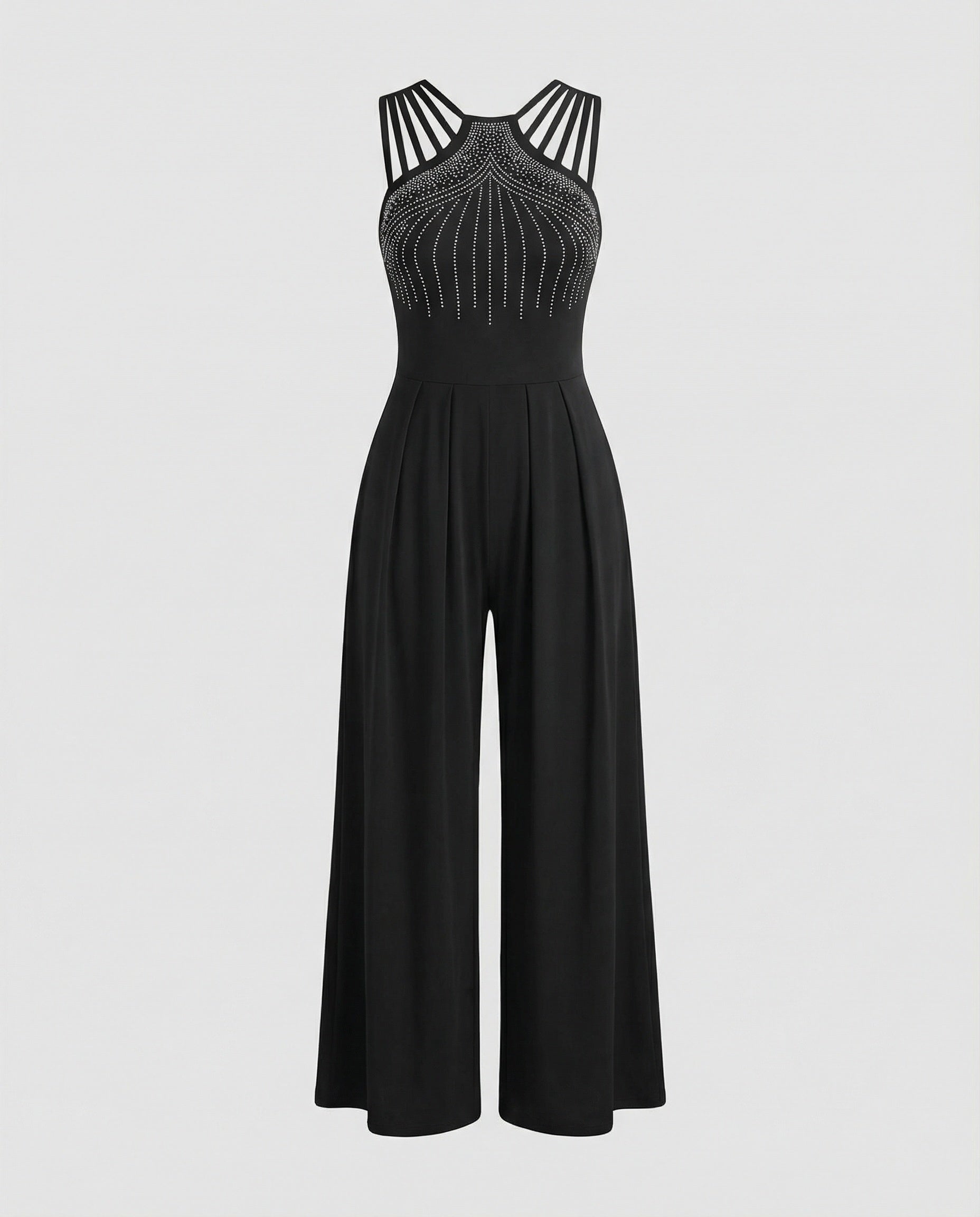 Ladies Jumpsuit glamour sequins wide-Fashion Glam