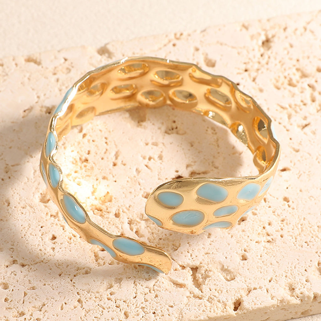 Ladies Open Bangle in Elegant Snake Design Fashion Glam-Fashion Glam
