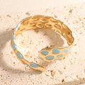 Ladies Open Bangle in Elegant Snake Design Fashion Glam-Fashion Glam