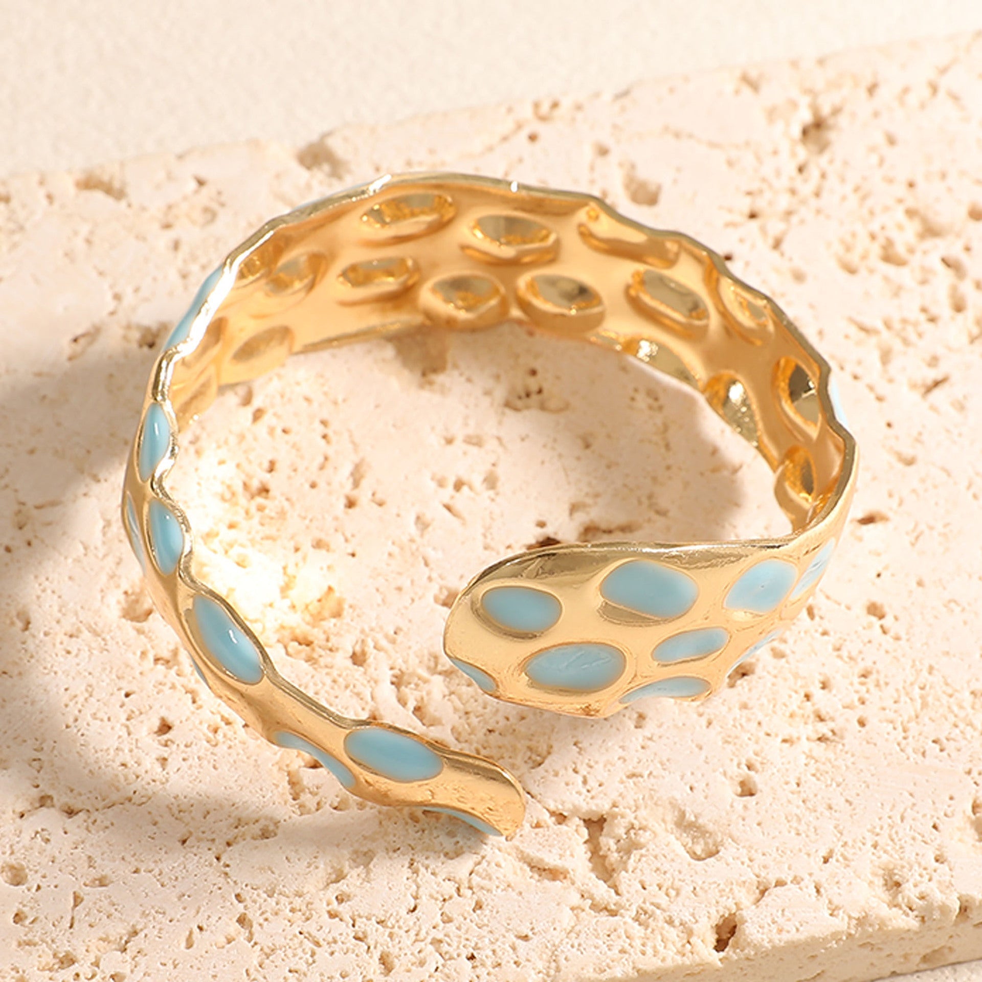 Ladies Open Bangle in Elegant Snake Design Fashion Glam-Fashion Glam