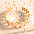 Ladies Open Bangle made of noble metal with elegant motif Fashion Glam-Fashion Glam