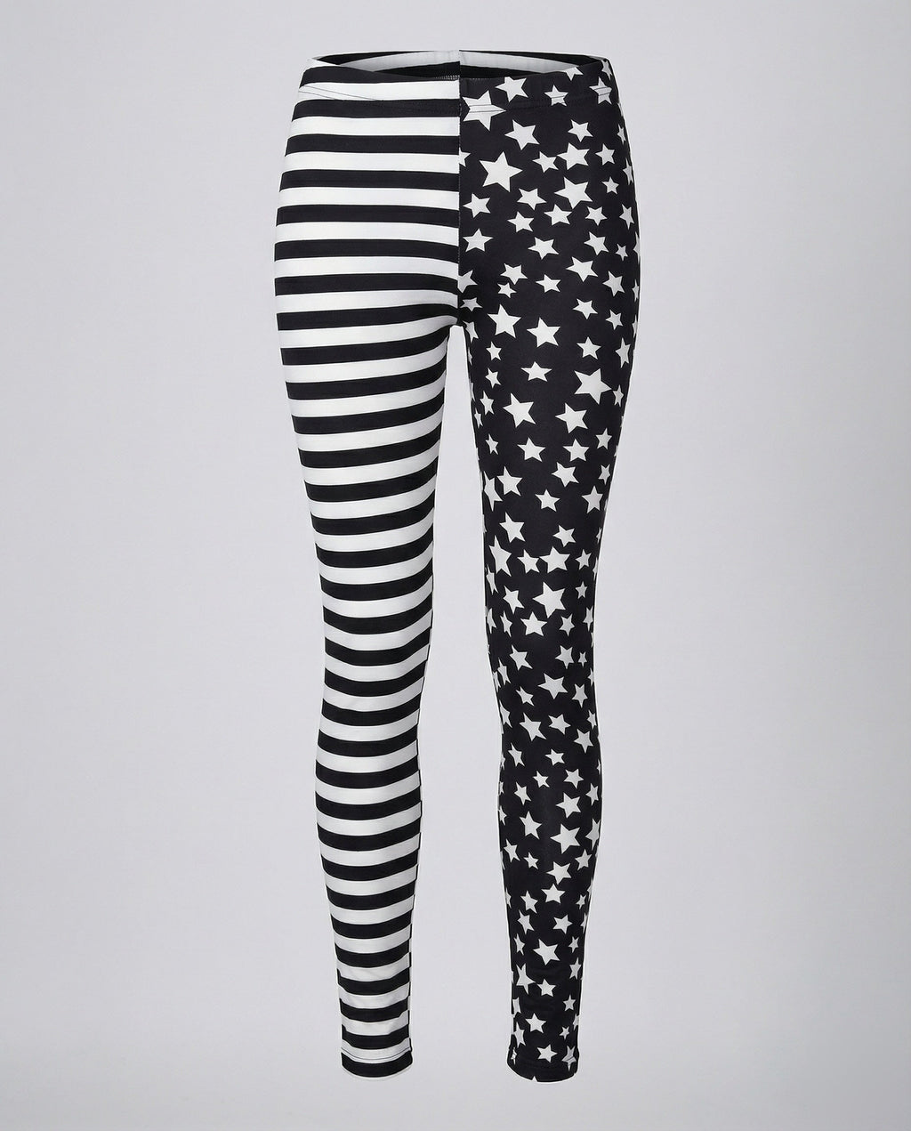 Ladies patterned leggings with star motif-Fashion Glam
