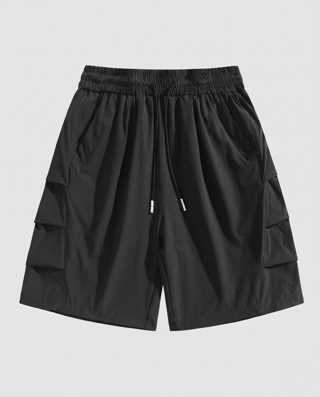 Ladies practical cargo shorts with elastic waistband-Fashion Glam