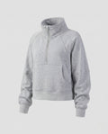 Ladies Sporty Cropped Hoodie with High Collar and Kangaroo Pocket Fashion Glam-Fashion Glam
