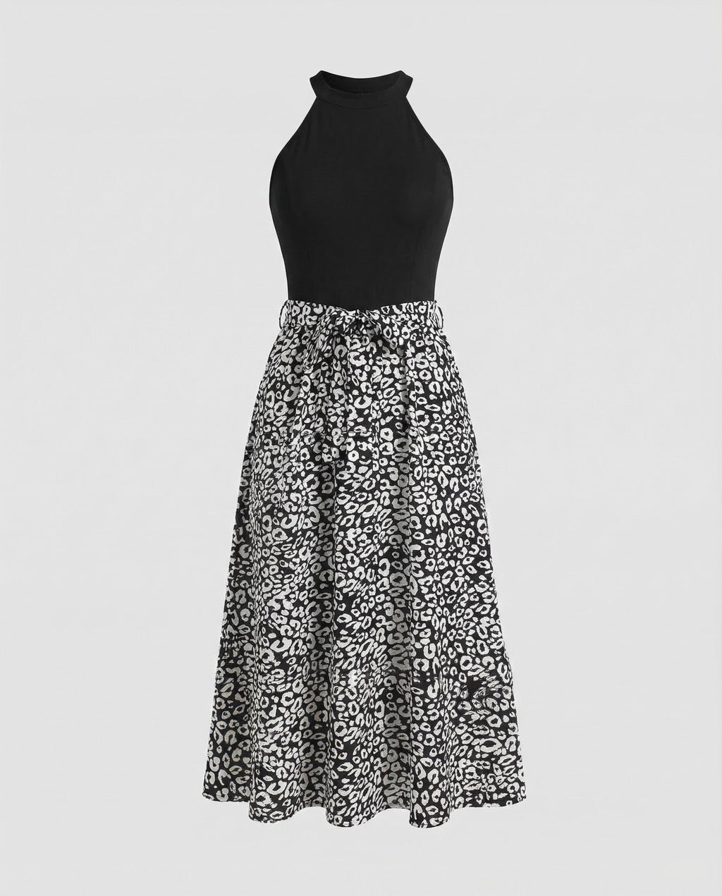 Leisure dress women halter midi dress-Fashion Glam