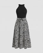 Leisure dress women halter midi dress-Fashion Glam