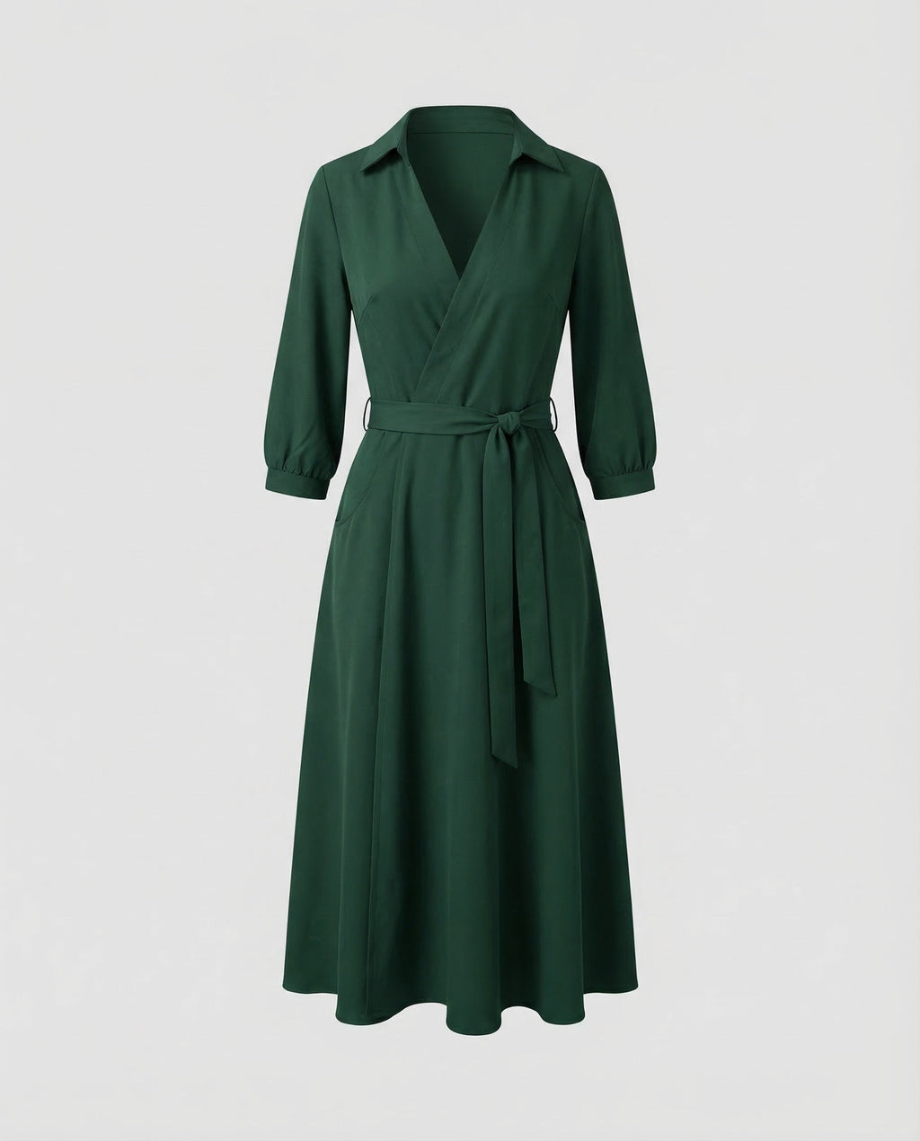 Leisure dress women wrap blouse dress-Fashion Glam