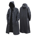 Fashion Glam | Longer waterproof raincoat for men with hood