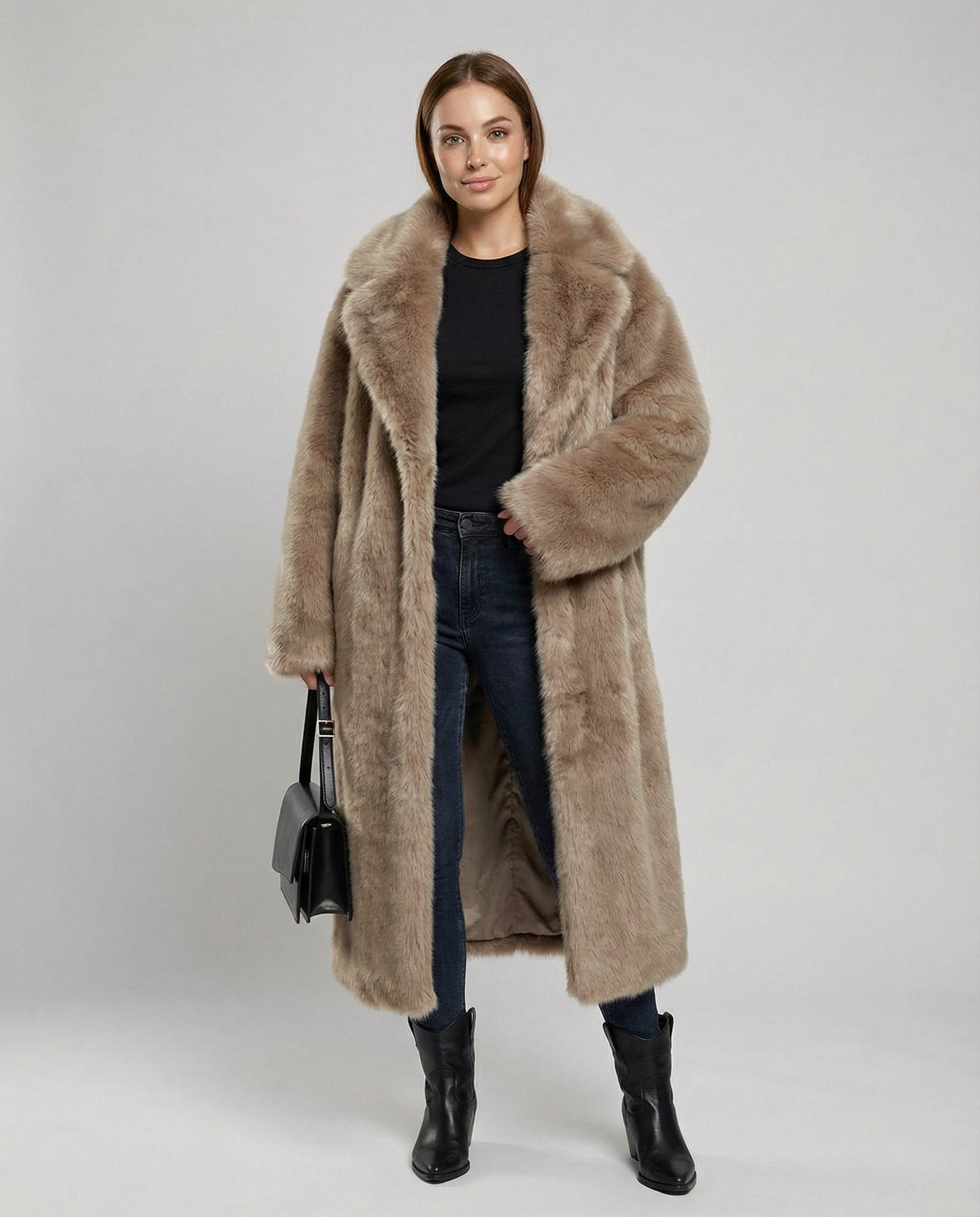 Long Winter Coat Women-Fashion Glam