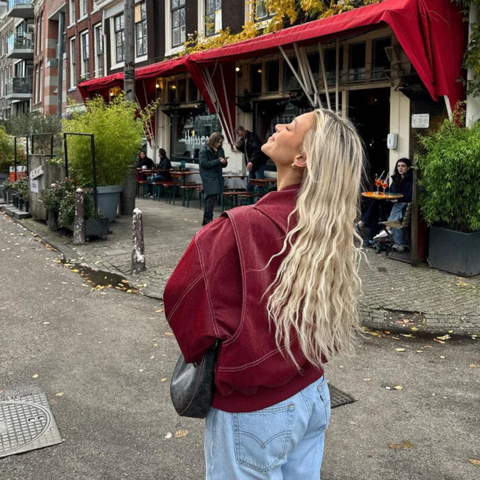 Fashion Glam | Oversized Vegan Leather Jacket - Modern, Stylish & Animal Friendly