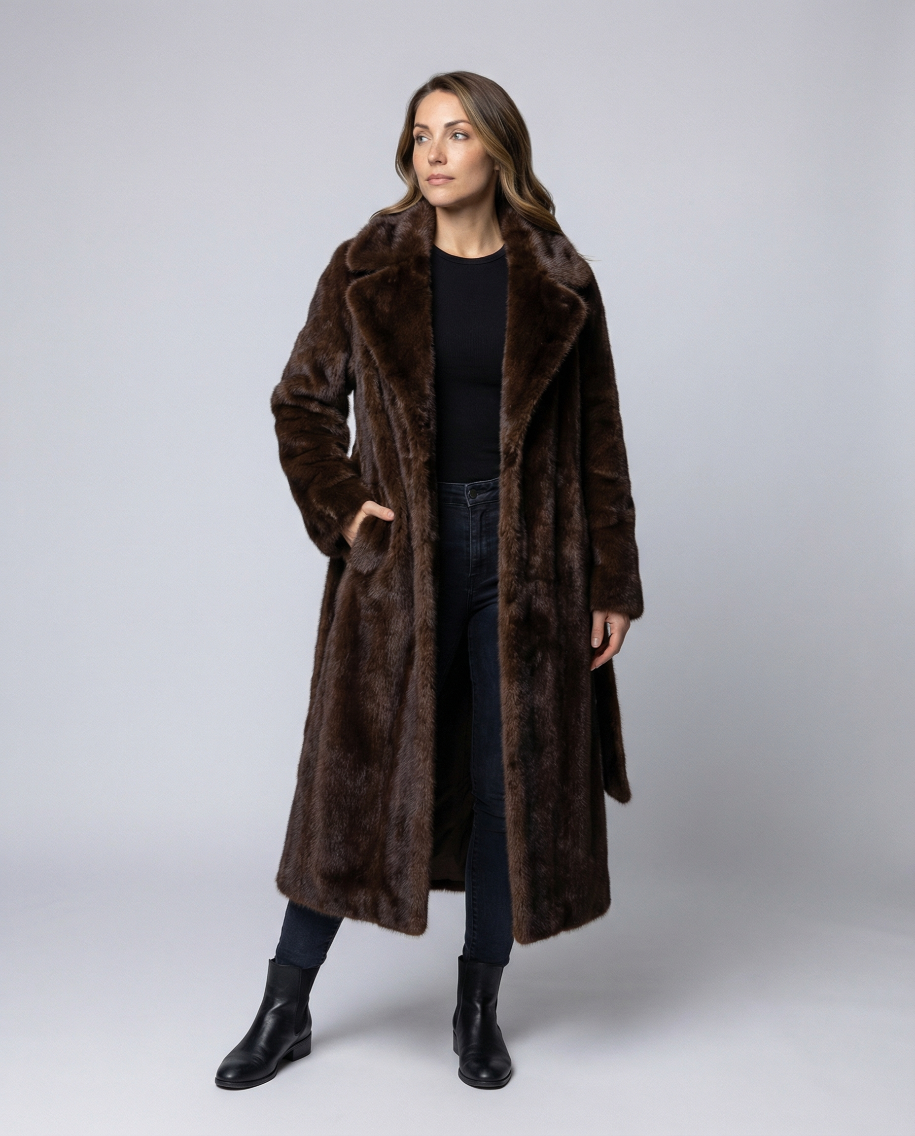 Luxurious Women's Faux Fur Coat Winter-Fashion Glam