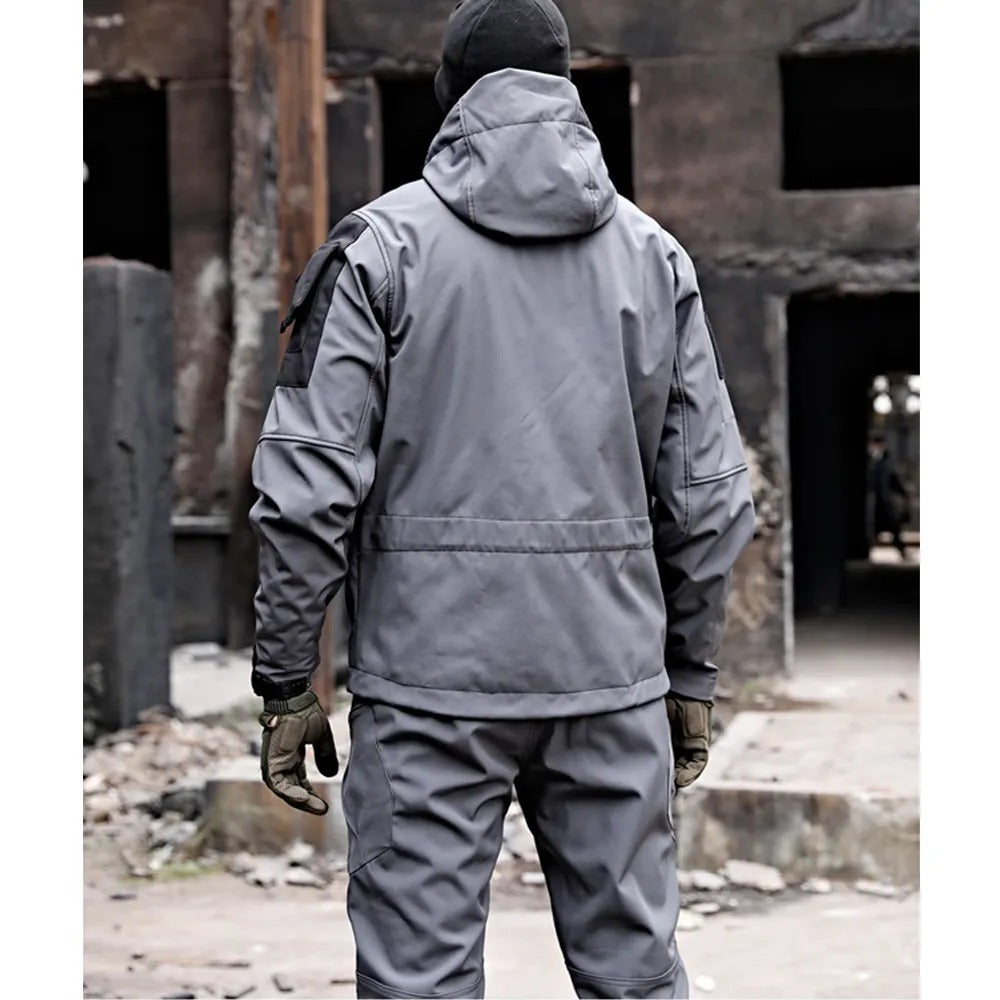 Fashion Glam | Men's Outdoor Tactical Hooded Jacket and Cargo Pants Set