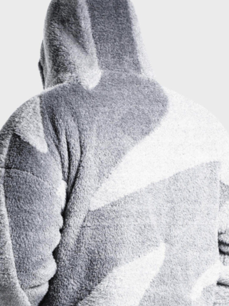 Fashion Glam | Men's Hooded Zip-Up Warm Fleece Jacket