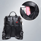 Fashion Glam | Anti-Theft Leather Backpack