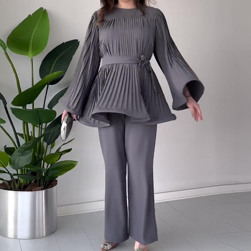 LUMINA – PLEATED TWO-PIECE SET