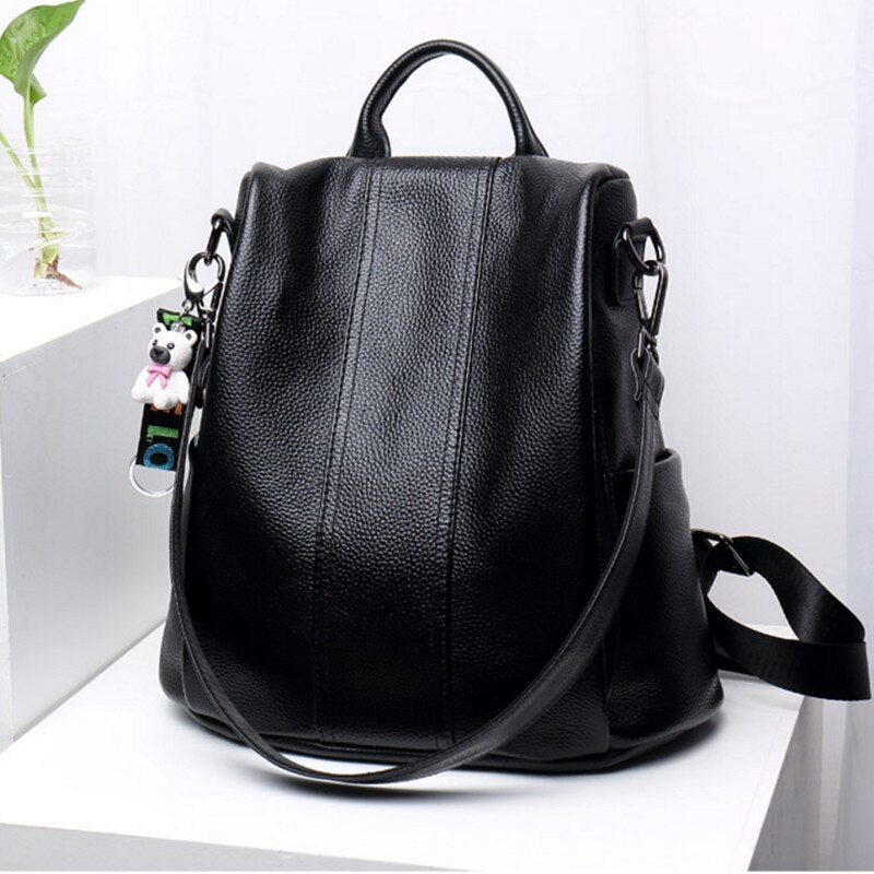 Fashion Glam | Anti-Theft Leather Backpack