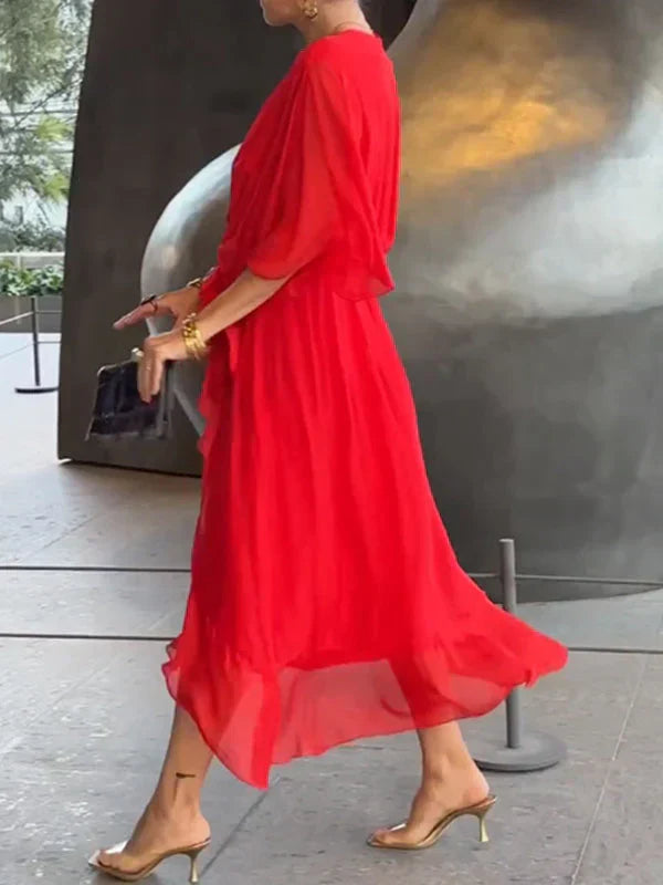 Ulani - V-Neck Flowy Dress