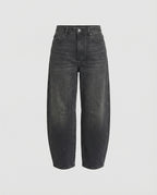 Fashion Glam | Mid Rise Barrel Jeans for Women