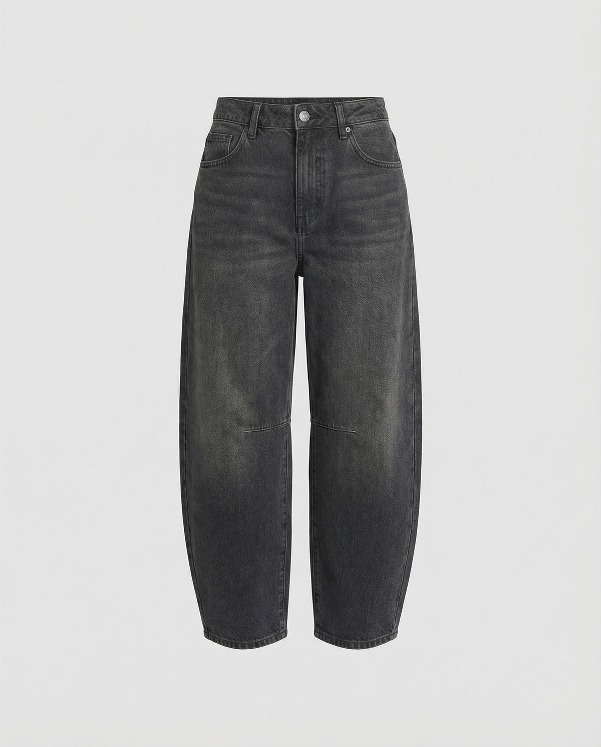 Fashion Glam | Mid Rise Barrel Jeans for Women