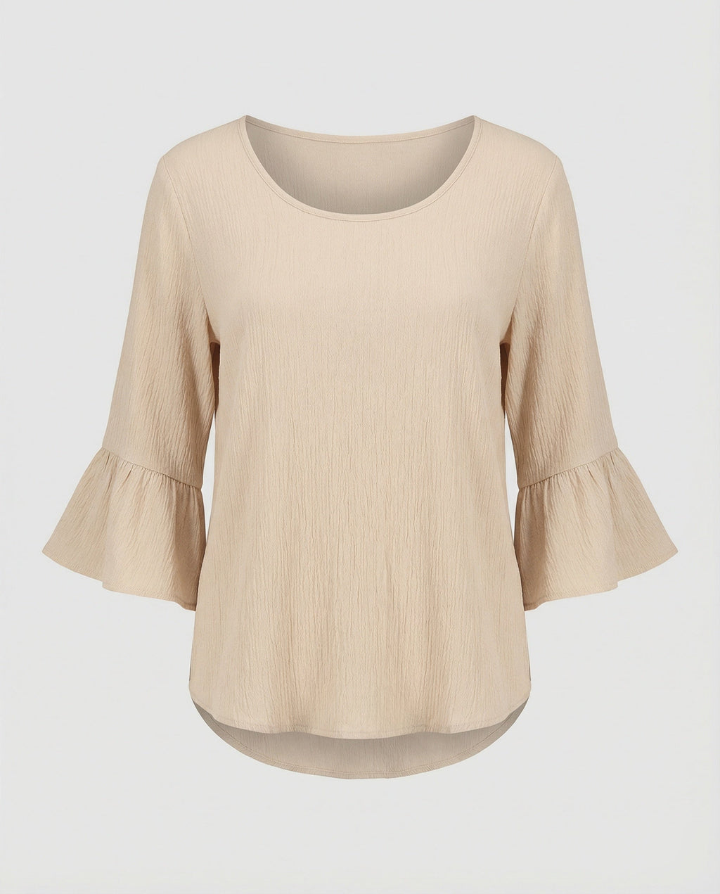 Women's Blouse Top with Ruffle Sleeves Structured