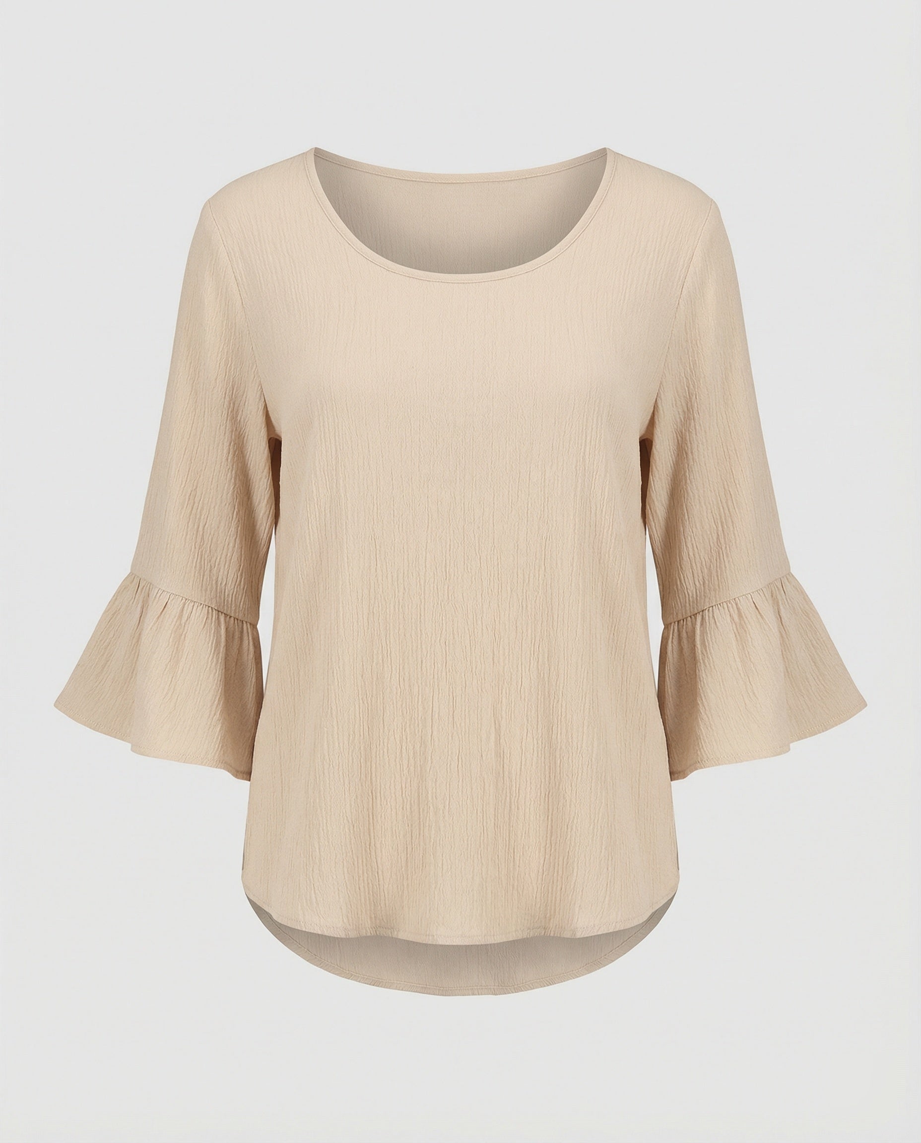 Women's Blouse Top with Ruffle Sleeves Structured