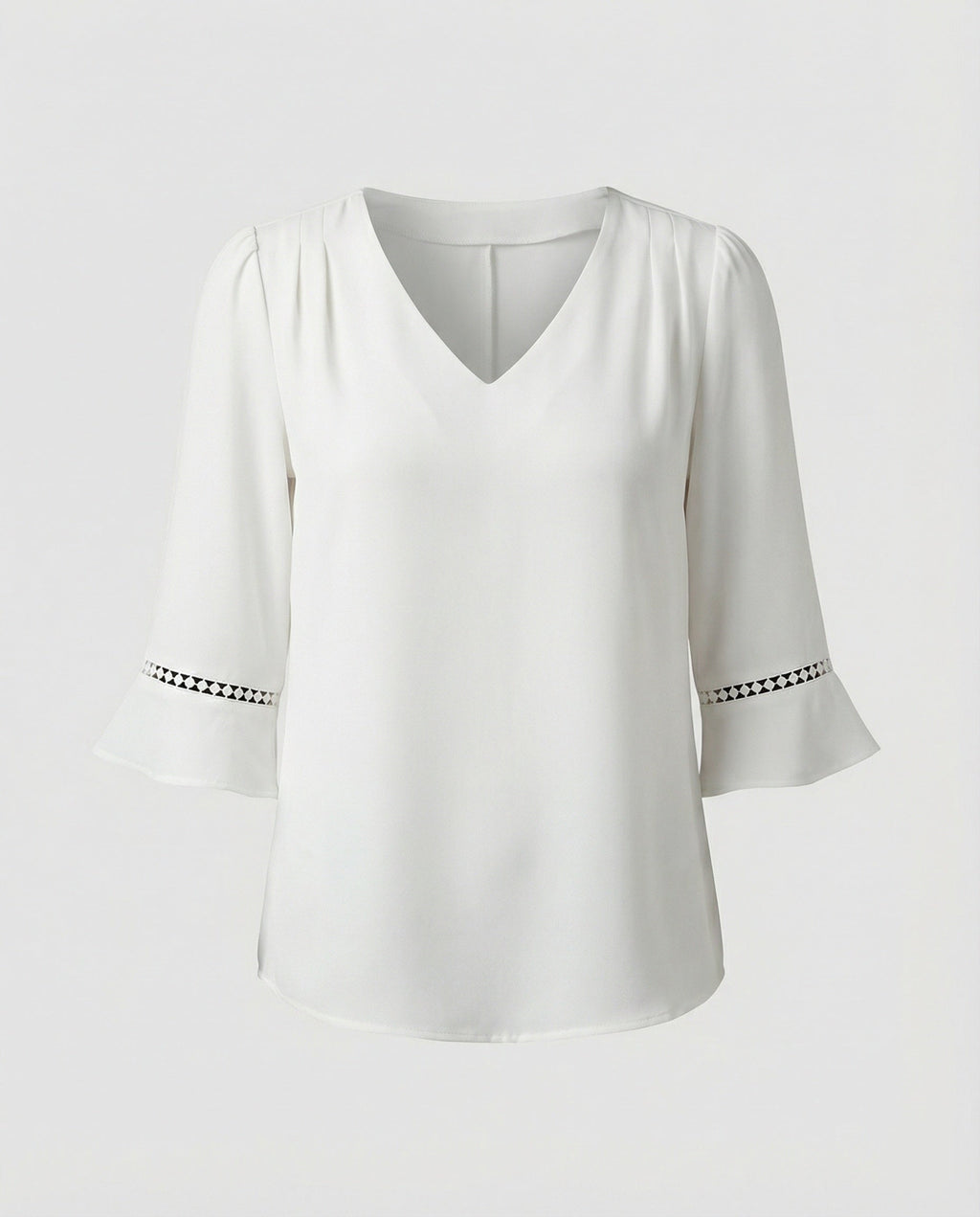 Women's Blouse Top Women's V-Neck Crepe