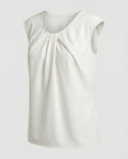 Women's blouse top elegant round neck