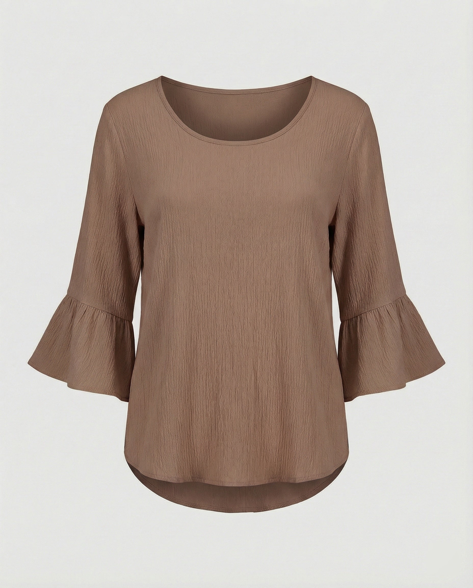 Women's Blouse Top with Ruffle Sleeves Structured