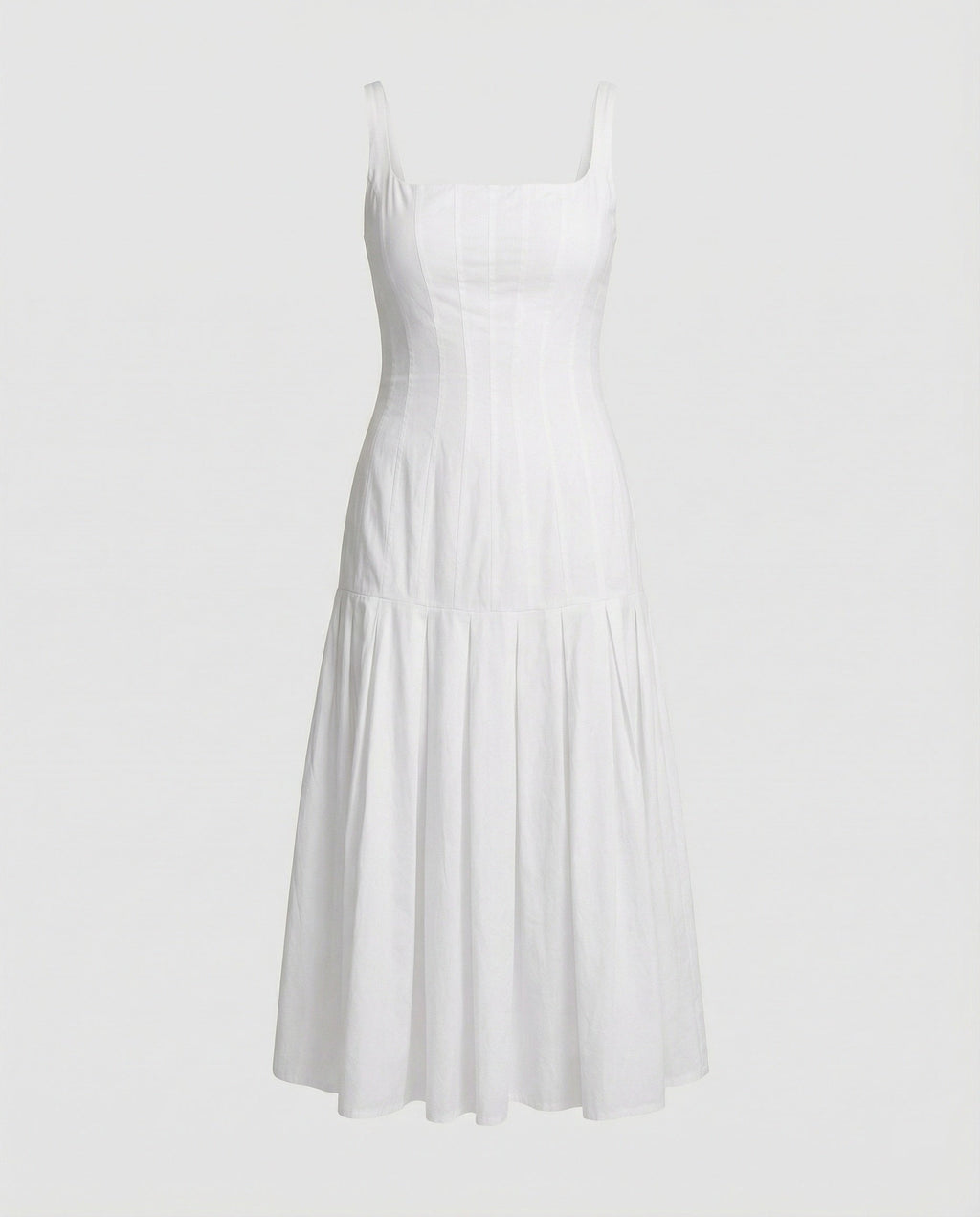 Women's mid dress with elegant cut
