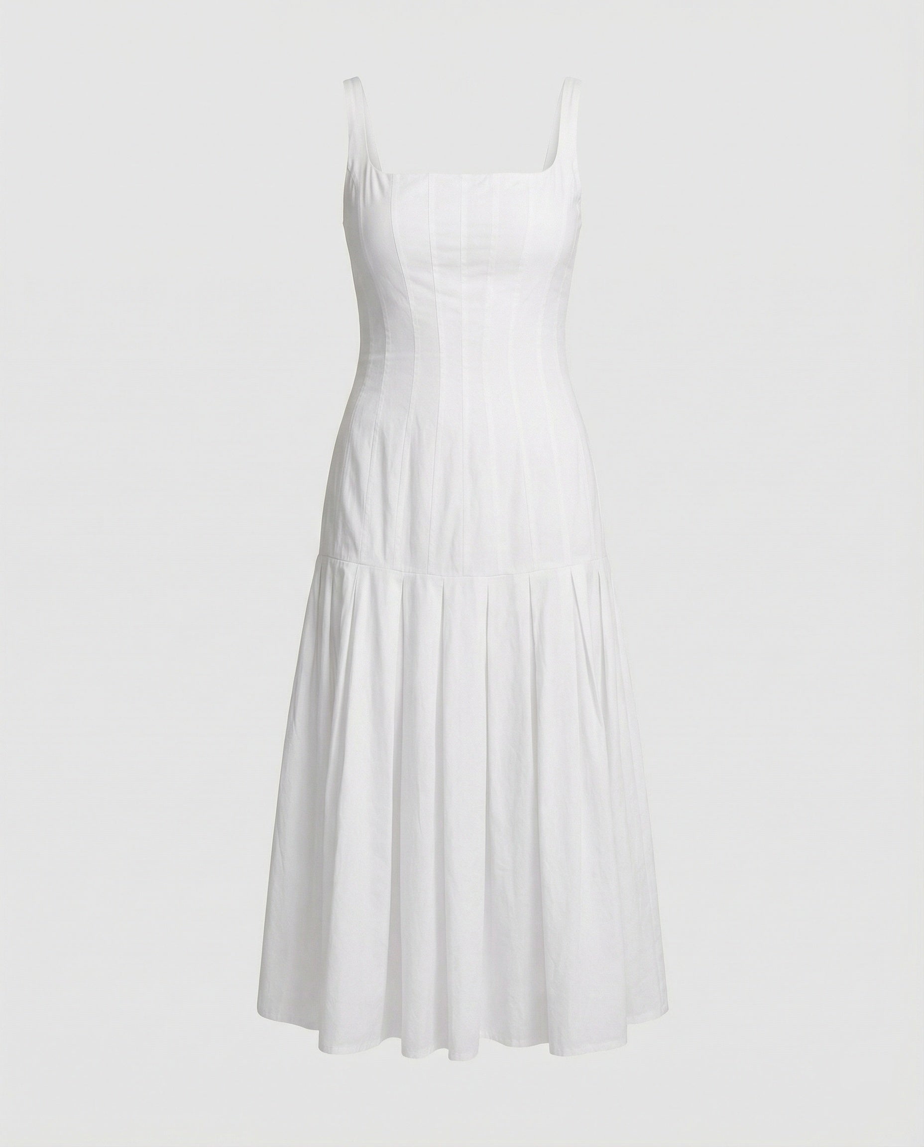Women's mid dress with elegant cut