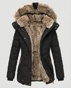 Fashion Glam | Warm waterproof winter coat with lining and hood