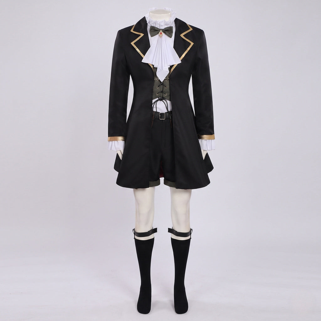 Women's historical costume with elegant tailcoat and accessories Fashion Glam