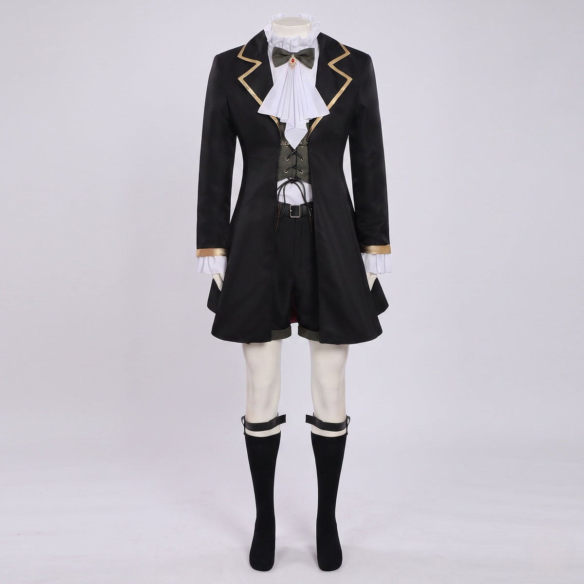 Women's historical costume with elegant tailcoat and accessories Fashion Glam