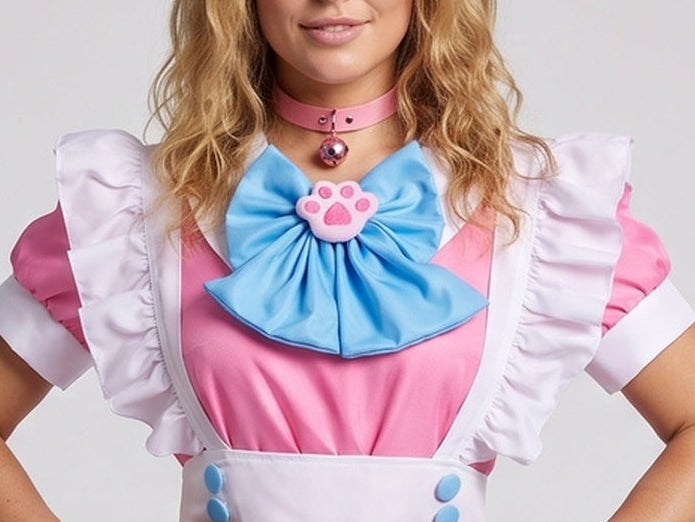 Women's playful costume set with ruffles and bows Fashion Glam