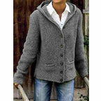Fashion Glam Hooded Knit Coat